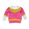 Unisex Kid Tops Pink Power Rangers Zeo Kid 3D Apparel 2 - Image 1