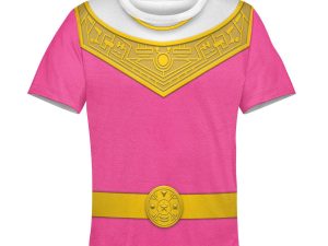 Unisex Kid Tops Pink Power Rangers Zeo Kid 3D Apparel 3 - Image 1