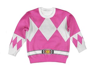 Unisex Kid Tops Pink Ranger Mighty Morphin Kid 3D Apparel 2 - Image 1