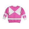 Unisex Kid Tops Pink Ranger Mighty Morphin Kid 3D Apparel 2 - Image 2