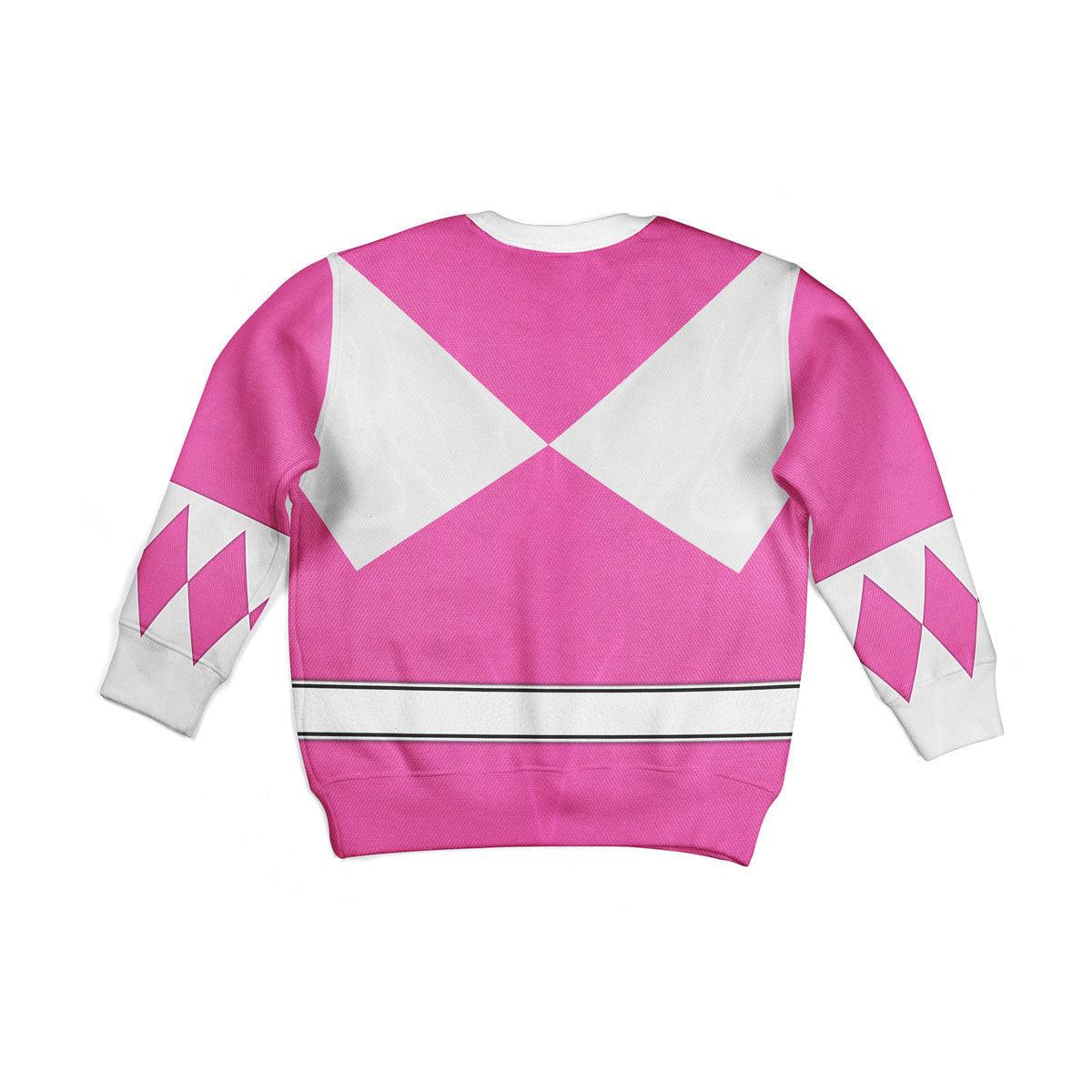 unisex kid tops pink ranger mighty morphin kid 3d apparel 2 2 Unisex Kid Tops Pink Ranger Mighty Morphin Kid 3D Apparel 2 - Image 2