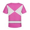 Unisex Kid Tops Pink Ranger Mighty Morphin Kid 3D Apparel 3 - Image 2