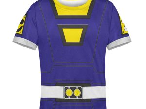 Unisex Kid Tops Power Rangers Turbo Blue 3D Apparel 3 - Image 1