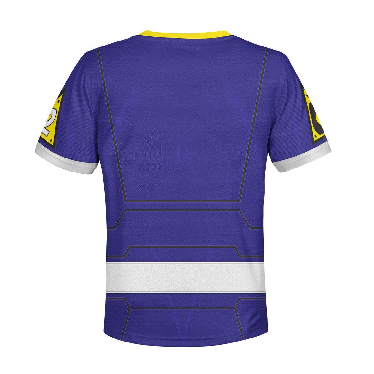 unisex kid tops power rangers turbo blue 3d apparel 3 2 Unisex Kid Tops Power Rangers Turbo Blue 3D Apparel 3 - Image 2