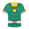 Unisex Kid Tops Power Rangers Turbo Green 3D Apparel 3 - Image 1