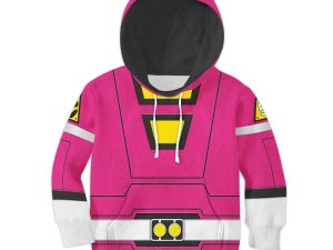 Unisex Kid Tops Power Rangers Turbo Pink 3D Apparel 1 - Image 1