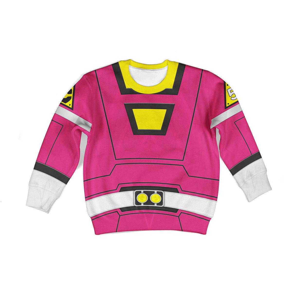 unisex kid tops power rangers turbo pink 3d apparel 2 1 Unisex Kid Tops Power Rangers Turbo Pink 3D Apparel 2 - Image 1