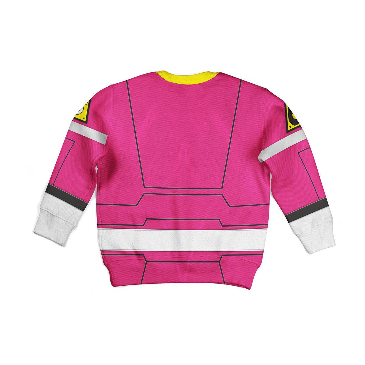unisex kid tops power rangers turbo pink 3d apparel 2 2 Unisex Kid Tops Power Rangers Turbo Pink 3D Apparel 2 - Image 2