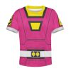 Unisex Kid Tops Power Rangers Turbo Pink 3D Apparel 3 - Image 1
