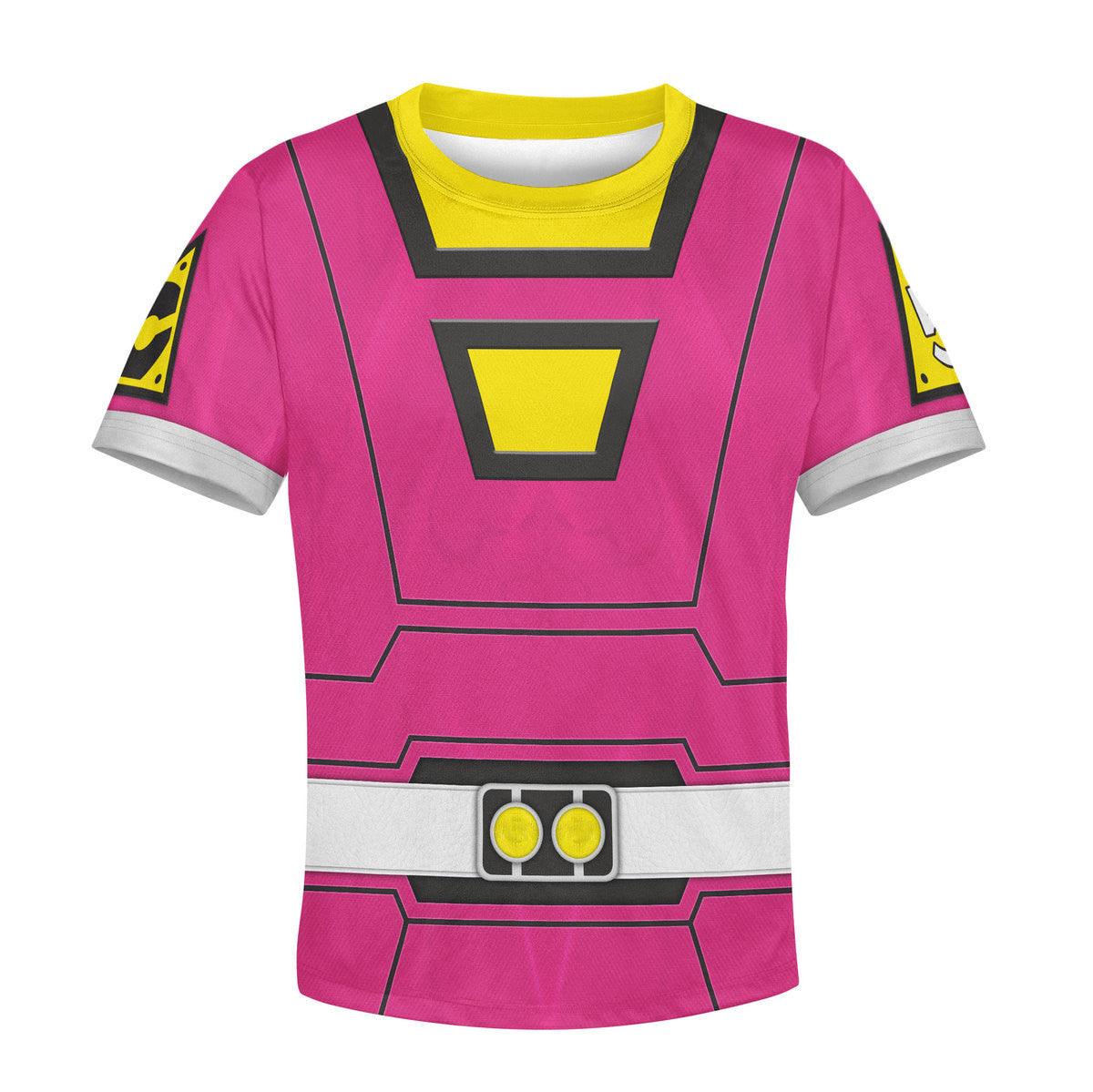 unisex kid tops power rangers turbo pink 3d apparel 3 1 Unisex Kid Tops Power Rangers Turbo Pink 3D Apparel 3 - Image 1