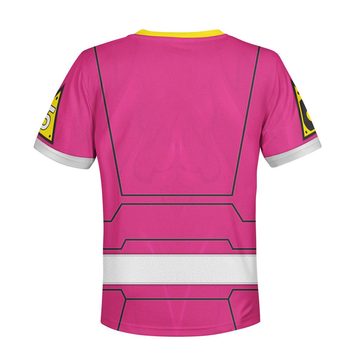 unisex kid tops power rangers turbo pink 3d apparel 3 2 Unisex Kid Tops Power Rangers Turbo Pink 3D Apparel 3 - Image 2