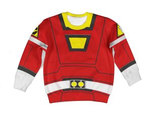 Unisex Kid Tops Power Rangers Turbo Red 3D Apparel 2 - Image 1