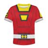 Unisex Kid Tops Power Rangers Turbo Red 3D Apparel 3 - Image 1