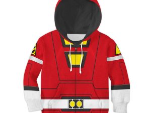 Unisex Kid Tops Power Rangers Turbo Red 3D Apparel 4 - Image 1