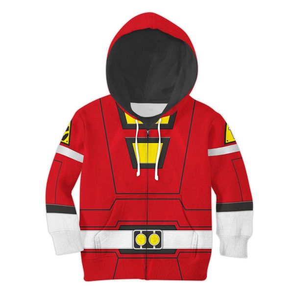 Unisex Kid Tops Power Rangers Turbo Red 3D Apparel 4 - Image 1