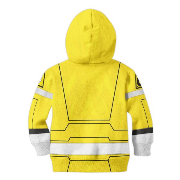 Unisex Kid Tops Power Rangers Turbo Yellow 3D Apparel 1 - Image 2