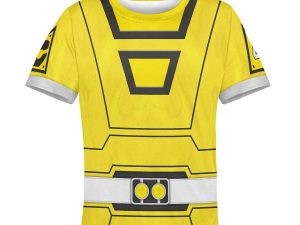 Unisex Kid Tops Power Rangers Turbo Yellow 3D Apparel 3 - Image 1