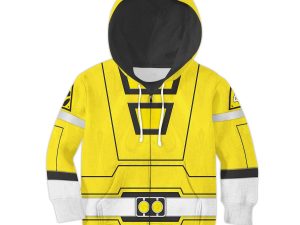 Unisex Kid Tops Power Rangers Turbo Yellow 3D Apparel 4 - Image 1