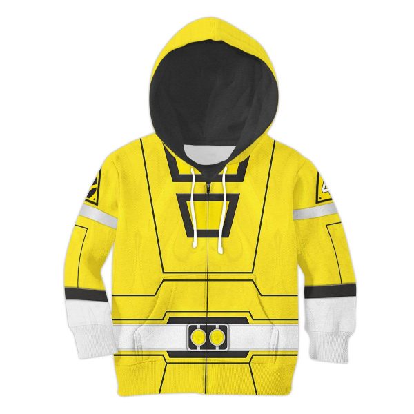 Unisex Kid Tops Power Rangers Turbo Yellow 3D Apparel 4 - Image 1