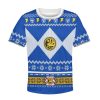 Unisex Kid Tops Pullover Sweatshirt Blue Power Ranger 3D Apparel 3 - Image 1