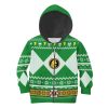 Unisex Kid Tops Pullover Sweatshirt Green Power Ranger 3D Apparel 4 - Image 1