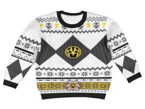 Unisex Kid Tops Pullover Sweatshirt White Power Ranger 3D Apparel 2 - Image 1