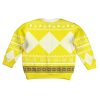 Unisex Kid Tops Pullover Sweatshirt Yellow Power Ranger 3D Apparel 2 - Image 2