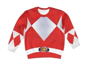 Unisex Kid Tops Red Power Ranger 3D Apparel 2 - Image 1