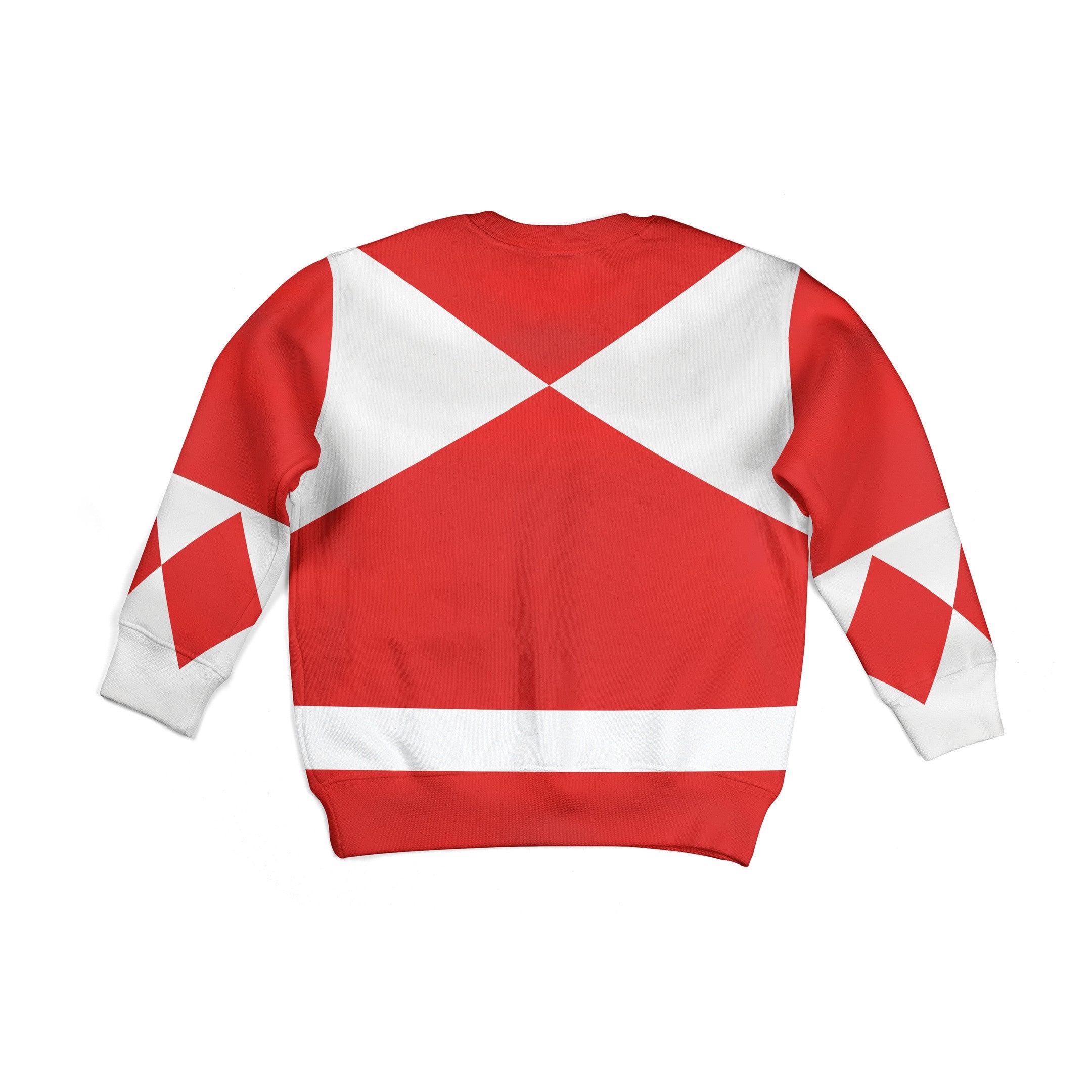 unisex kid tops red power ranger 3d apparel 2 2 Unisex Kid Tops Red Power Ranger 3D Apparel 2 - Image 2
