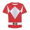 Unisex Kid Tops Red Power Ranger 3D Apparel 3 - Image 1
