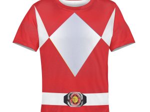 Unisex Kid Tops Red Power Ranger 3D Apparel 3 - Image 1