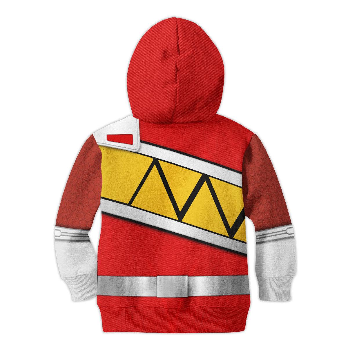 unisex kid tops red power rangers dino charge 3d apparel 1 2 Unisex Kid Tops Red Power Rangers Dino Charge 3D Apparel 1 - Image 2
