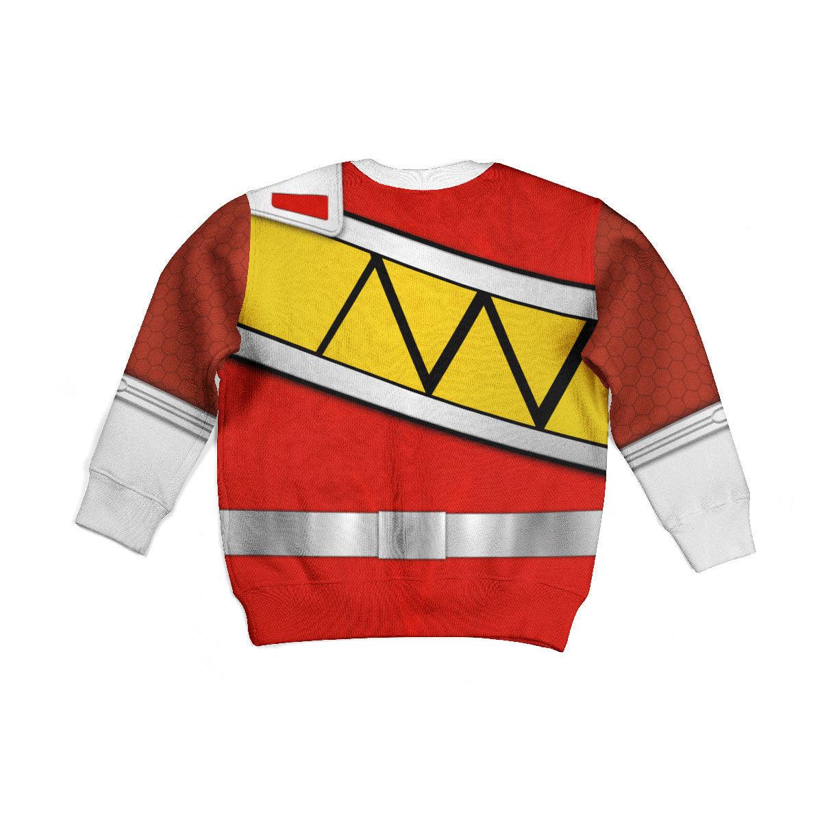 unisex kid tops red power rangers dino charge 3d apparel 2 2 Unisex Kid Tops Red Power Rangers Dino Charge 3D Apparel 2 - Image 2
