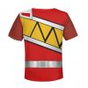 Unisex Kid Tops Red Power Rangers Dino Charge 3D Apparel 3 - Image 2