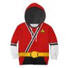 Unisex Kid Tops Red Power Rangers Samurai 3D Apparel 1 - Image 1