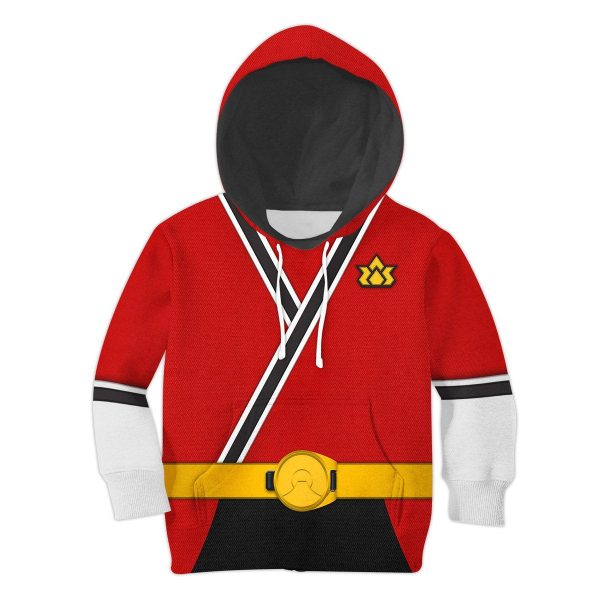Unisex Kid Tops Red Power Rangers Samurai 3D Apparel 1 - Image 1