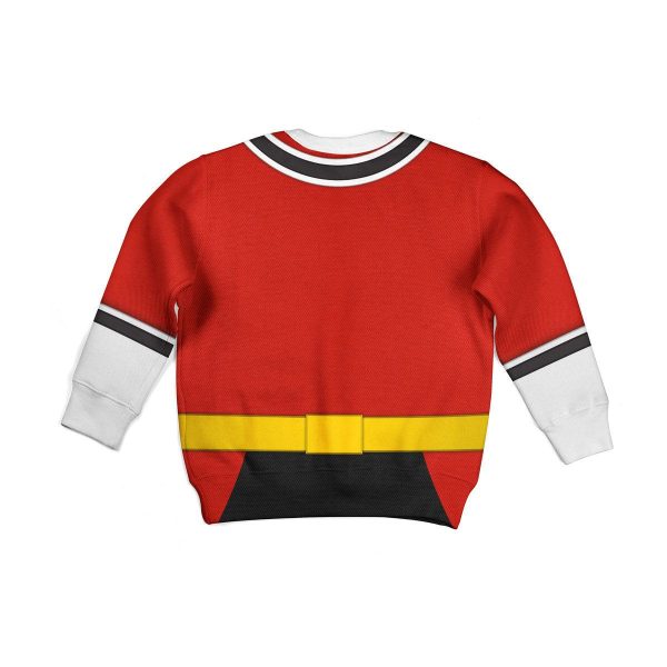 Unisex Kid Tops Red Power Rangers Samurai 3D Apparel 1 - Image 4
