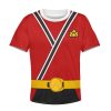 Unisex Kid Tops Red Power Rangers Samurai 3D Apparel 3 - Image 1