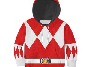 Unisex Kid Tops Red Ranger Mighty Morphin Kid 3D Apparel 1 - Image 1