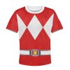 Unisex Kid Tops Red Ranger Mighty Morphin Kid 3D Apparel 3 - Image 1