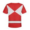 Unisex Kid Tops Red Ranger Mighty Morphin Kid 3D Apparel 3 - Image 2