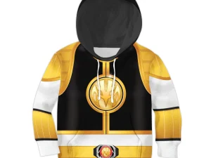 Unisex Kid Tops White Power Ranger 3D Apparel 1 - Image 1