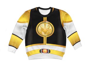 Unisex Kid Tops White Power Ranger 3D Apparel 2 - Image 1