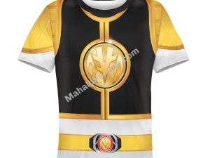 Unisex Kid Tops White Power Ranger 3D Apparel 3 - Image 1