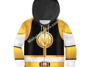 Unisex Kid Tops White Power Ranger 3D Apparel 4 - Image 1