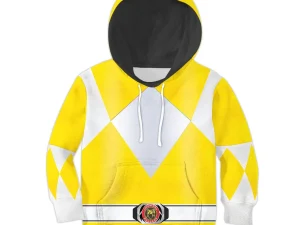 Unisex Kid Tops Yellow Power Ranger 3D Apparel 1 - Image 1