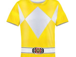 Unisex Kid Tops Yellow Power Ranger 3D Apparel 3 - Image 1