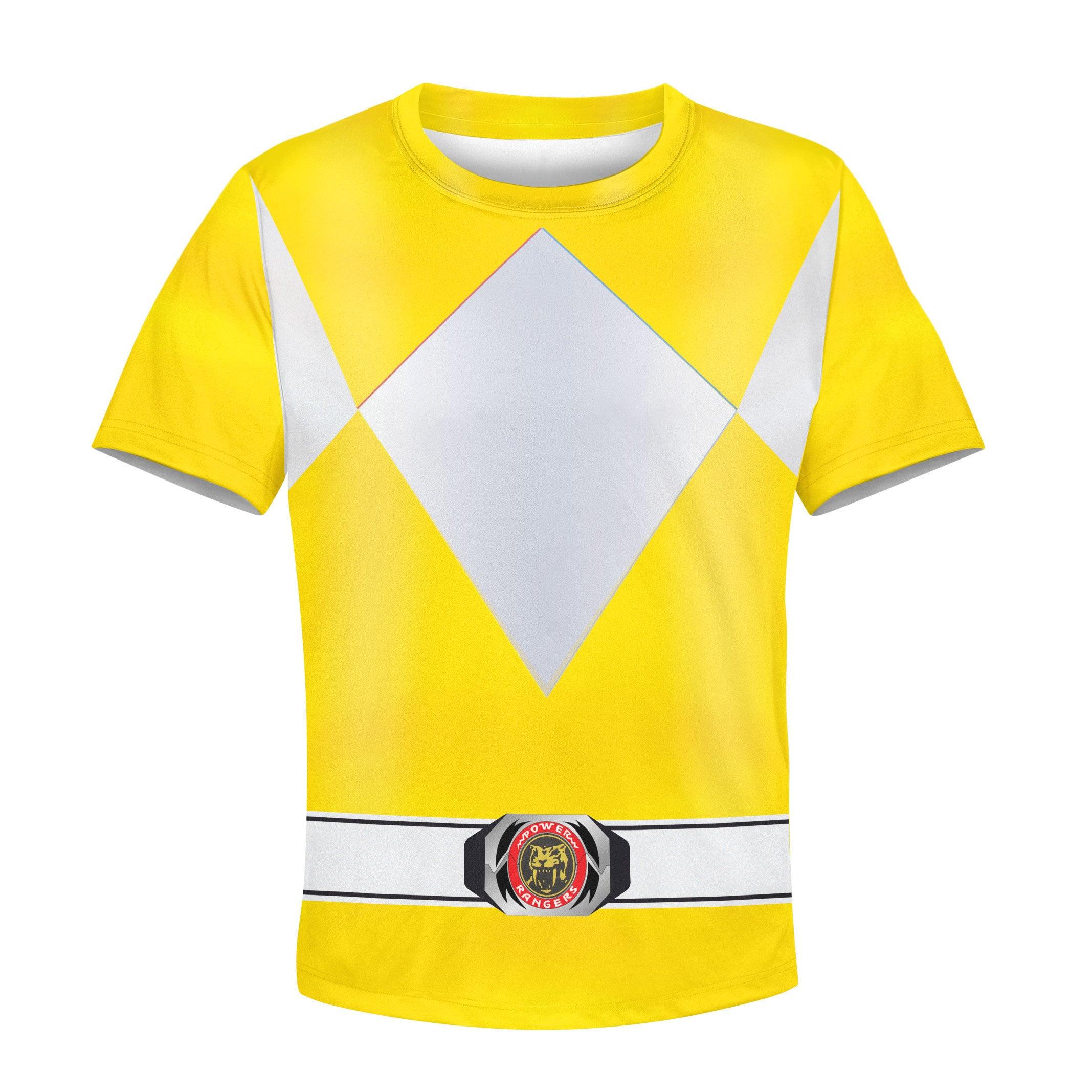 unisex kid tops yellow power ranger 3d apparel 3 1 Unisex Kid Tops Yellow Power Ranger 3D Apparel 3 - Image 1