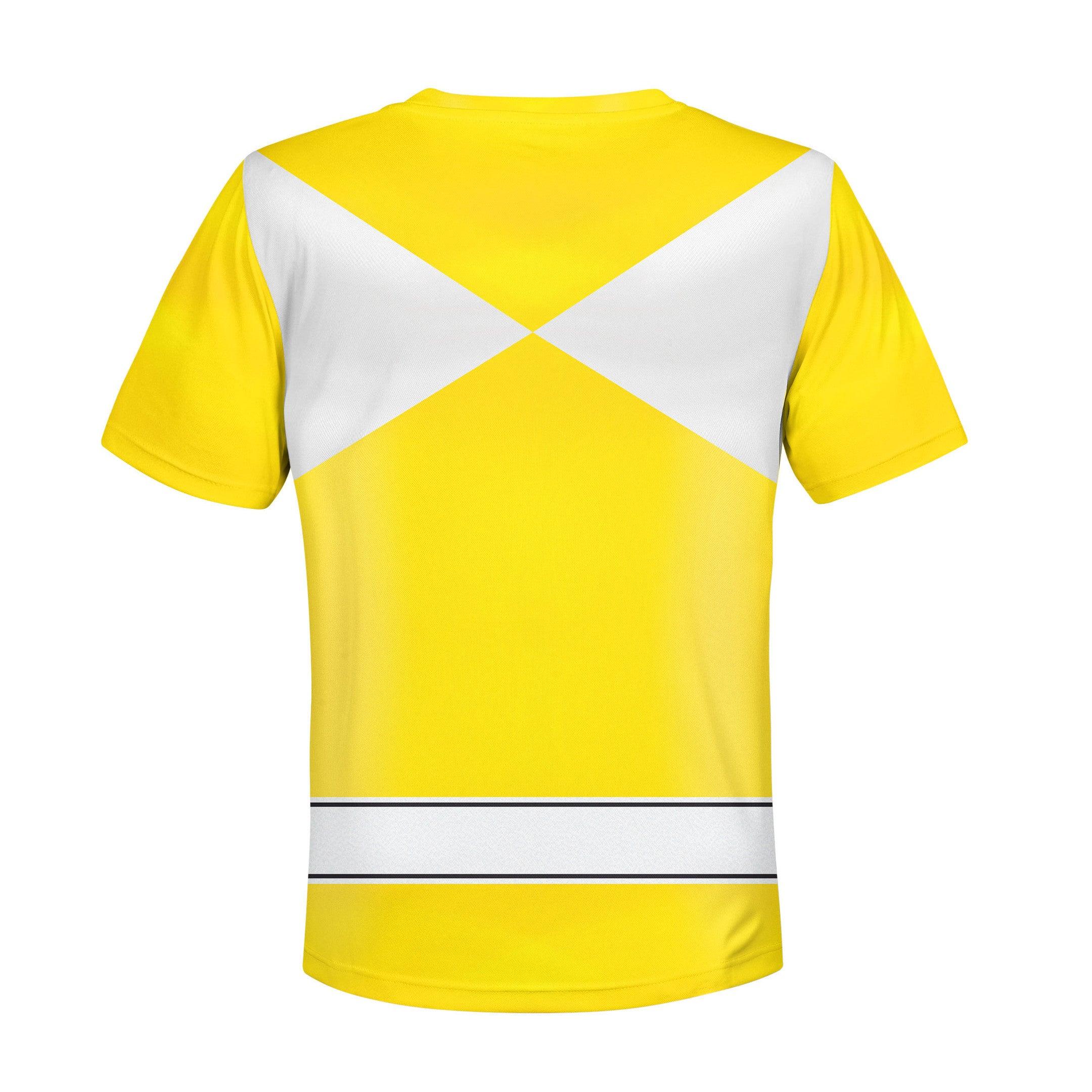 unisex kid tops yellow power ranger 3d apparel 3 2 Unisex Kid Tops Yellow Power Ranger 3D Apparel 3 - Image 2