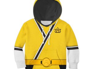 Unisex Kid Tops Yellow Power Rangers Samurai 3D Apparel 1 - Image 1